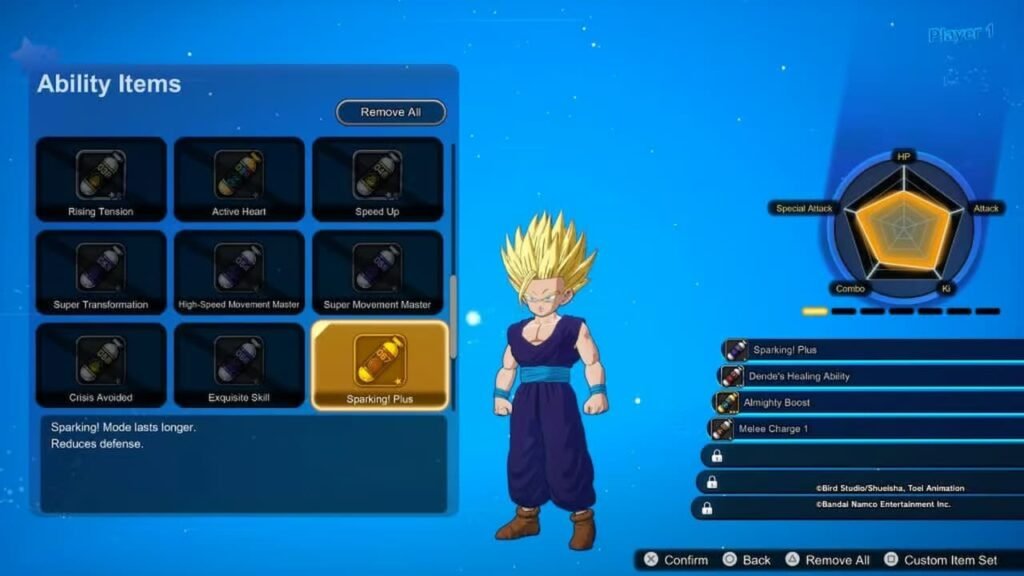 Ability Item Capsules Sparking Zero