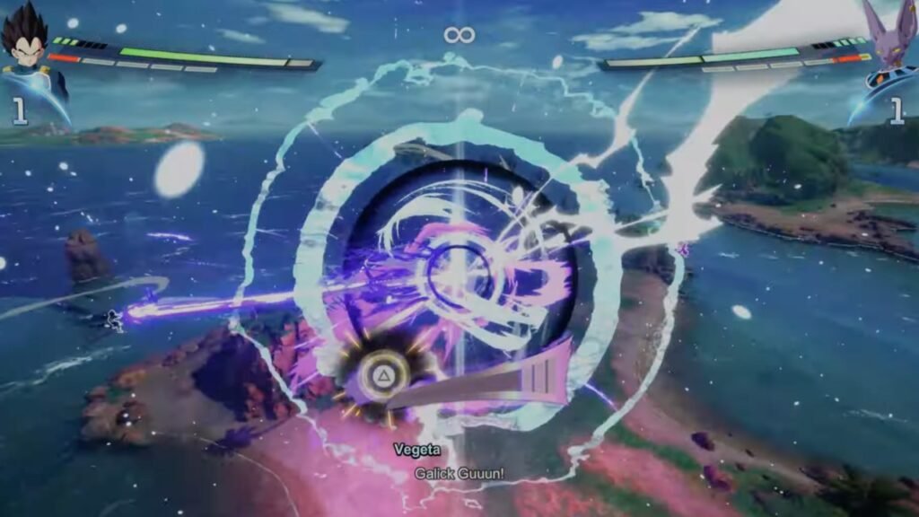Beam clash encounter Dragon Ball Sparking Zero