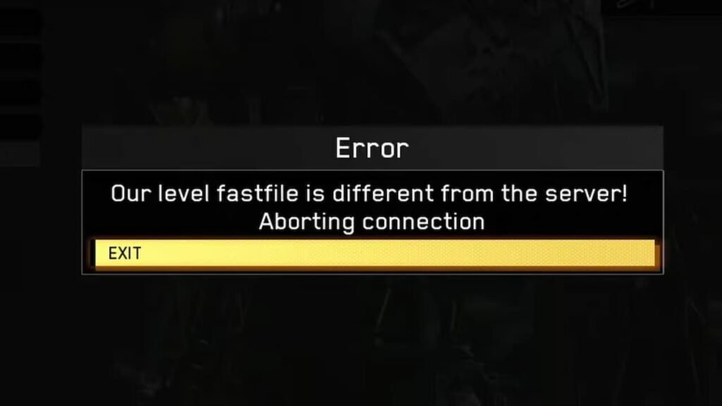 Fastfile server error Black Ops 6