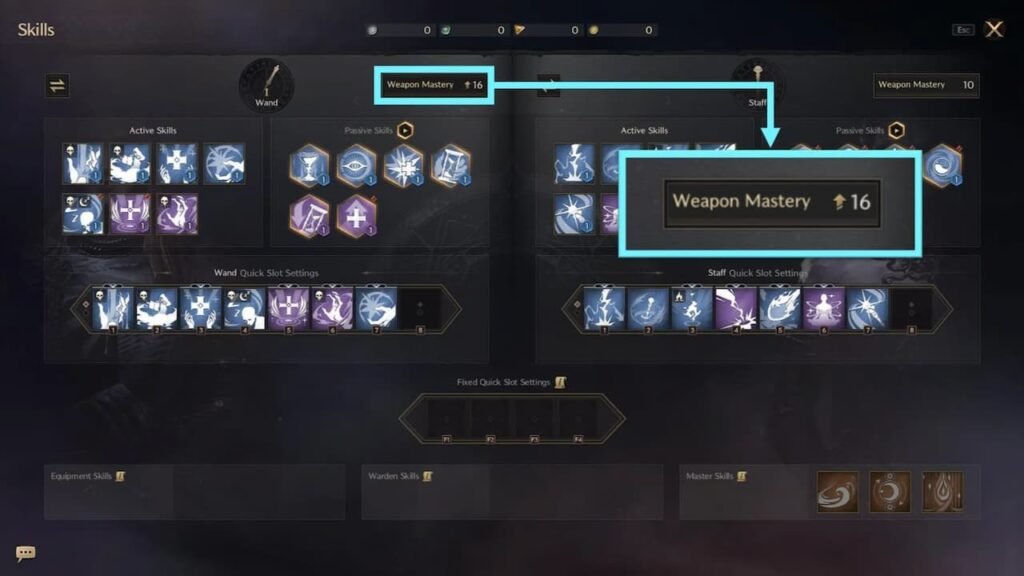 Weapon Mastery Throne and Liberty