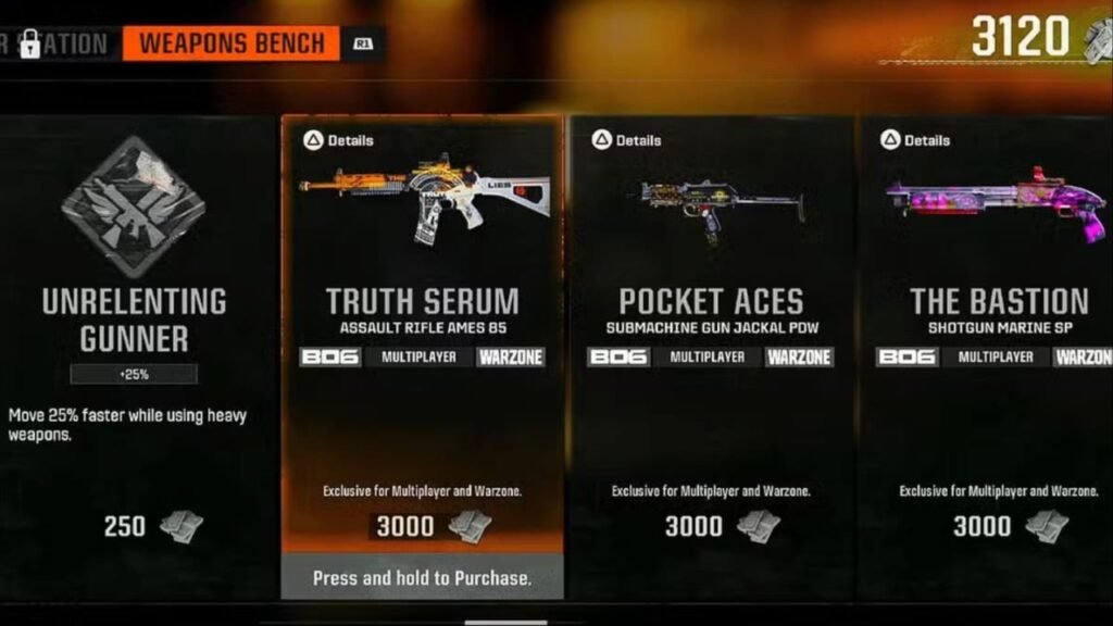 Weapons Bench campaign