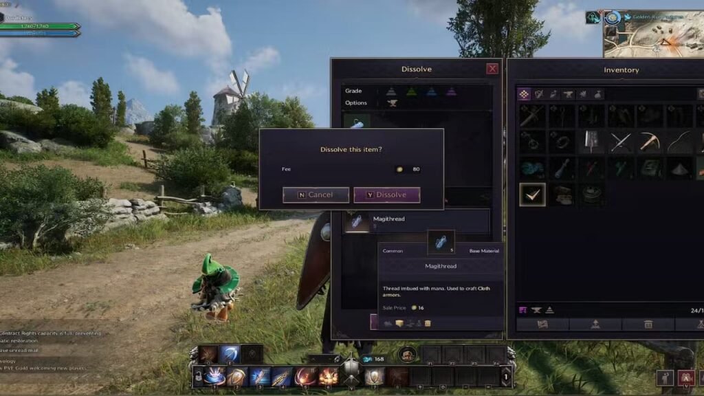 gear inventory screen