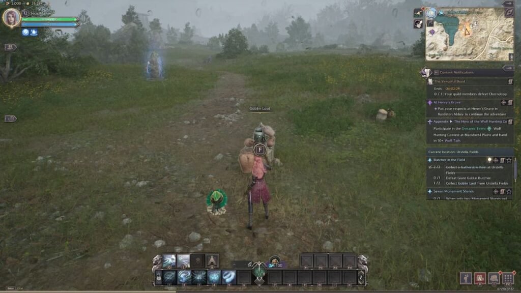 Map view in Throne and Liberty
