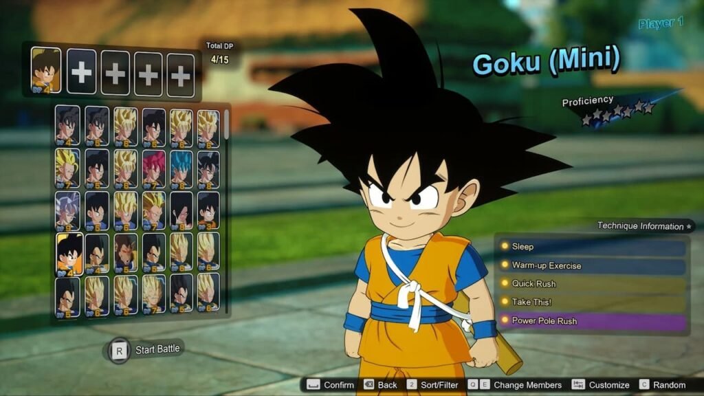 Dragon Ball roster