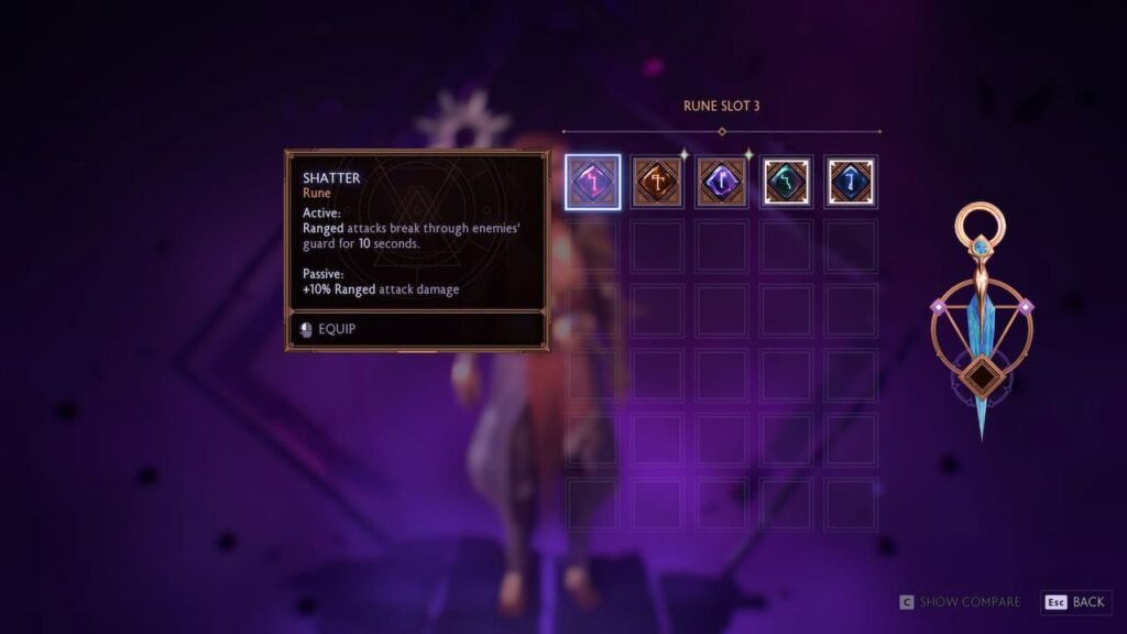 Equip runes Dragon Age The Veilguard