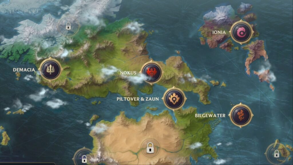 Runeterra map in League of Legends