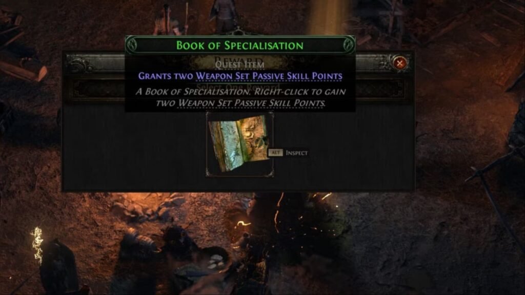 Book of Specialization Path of Exile 2