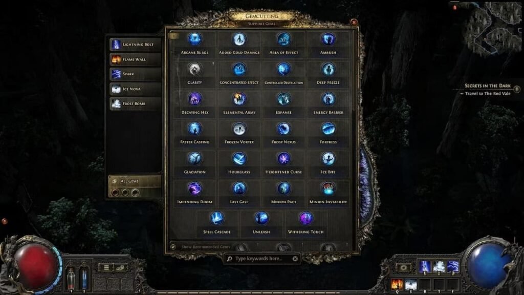 Support Gems Path of Exile 2