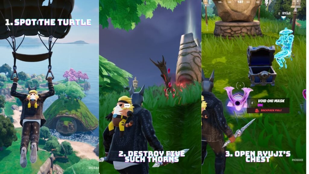Steps to complete The Great Turtle questline in Fortnite