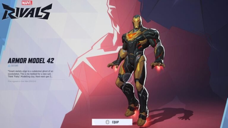 Iron Man Armor 42 model skin in Marvel Rivals