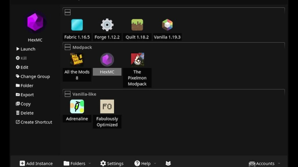 Prism Launcher for Minecraft