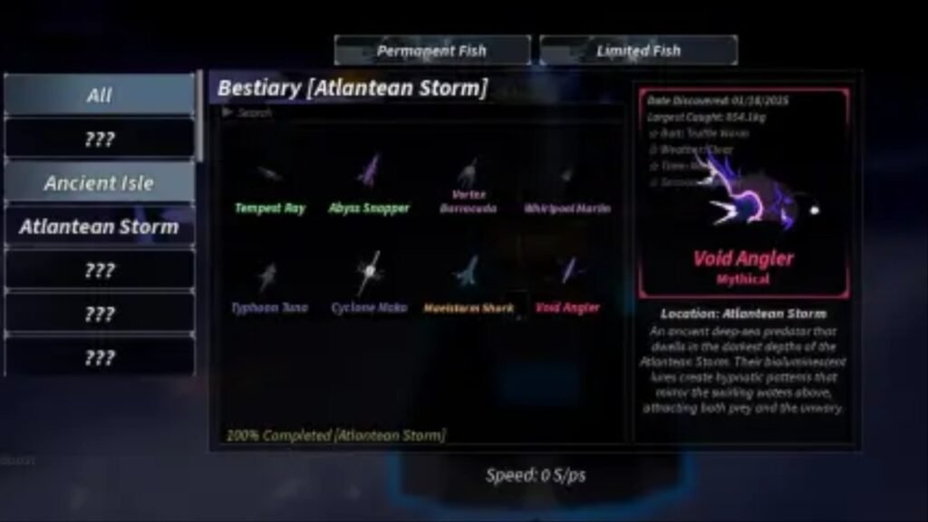 Atlantean Storm bestiary