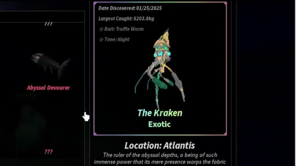 Kraken exotic species Fisch