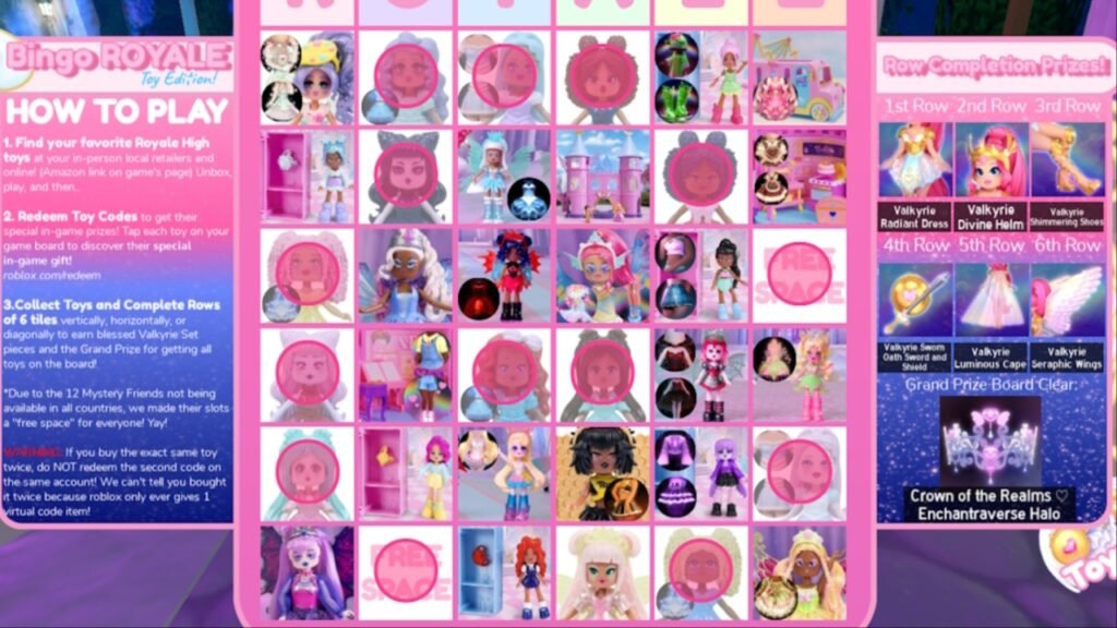 Royale High Bingo