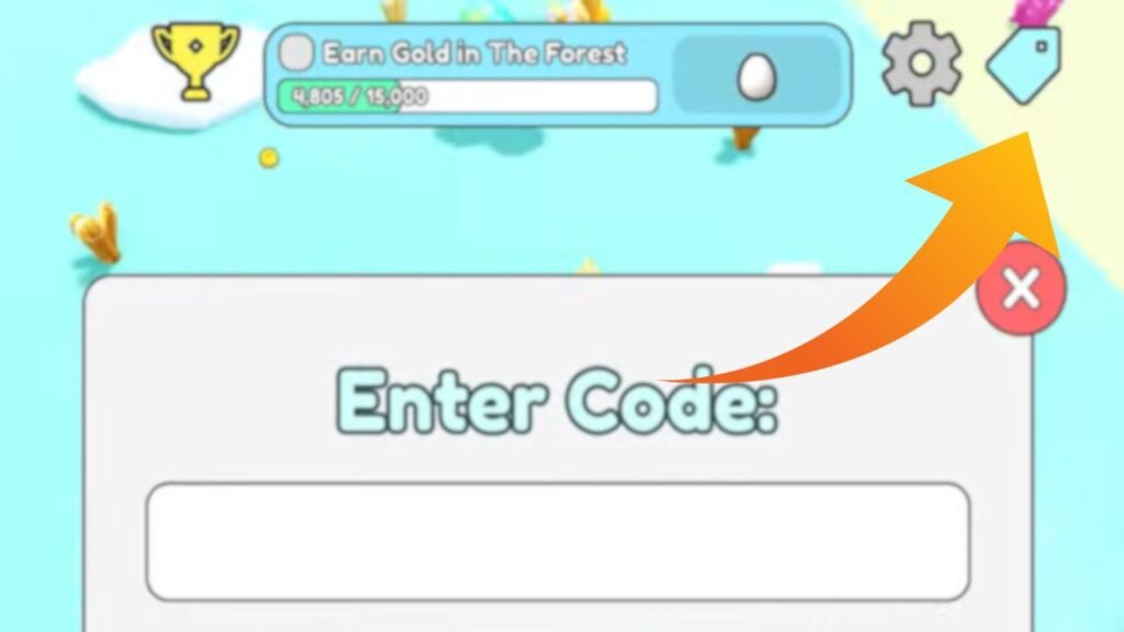 Steps to redeem codes in Collect All Pets on Roblox