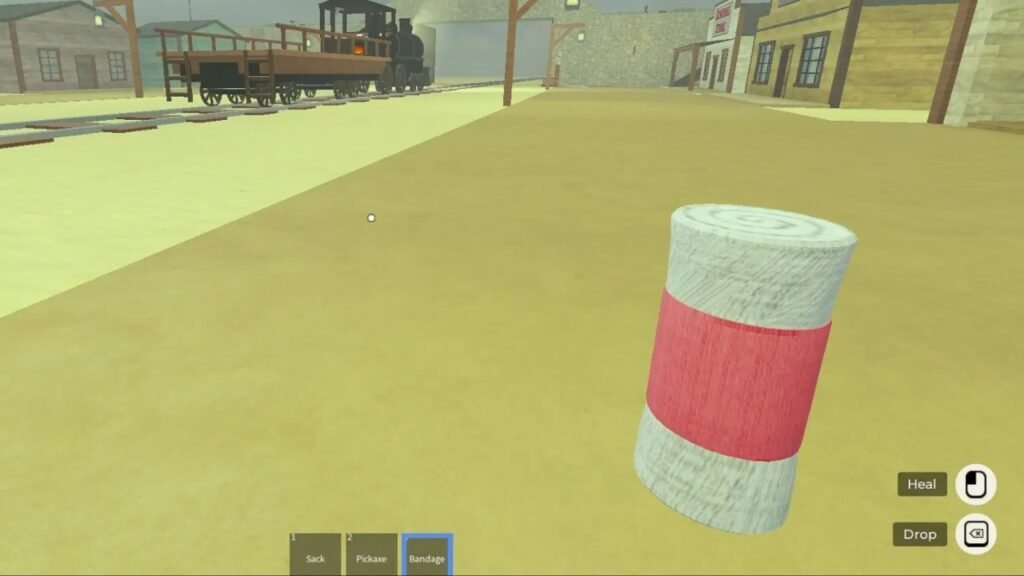 Bandage for healing and reviving in Dead Rails