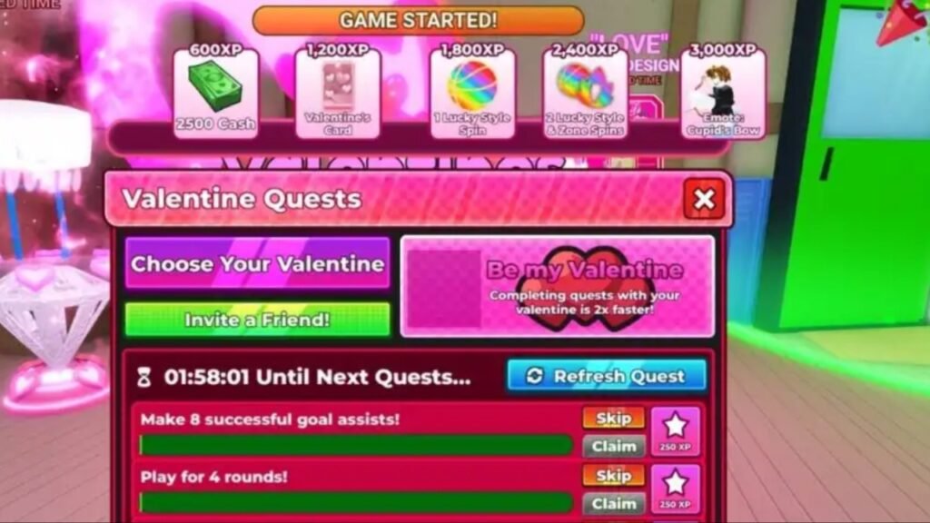 Kuroku's Basket Showdown Valentine's event missions