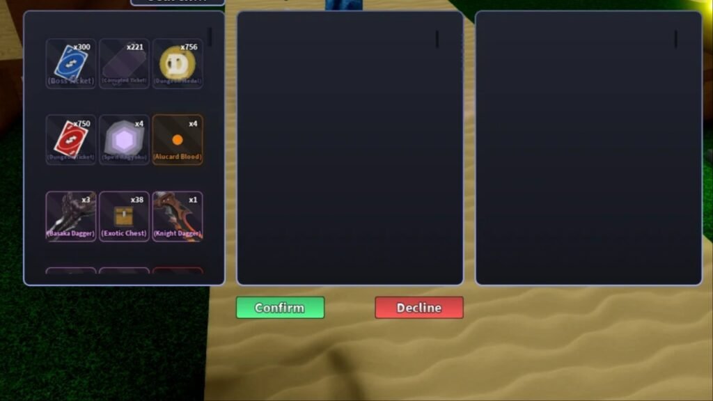 Trading Items Verse Piece