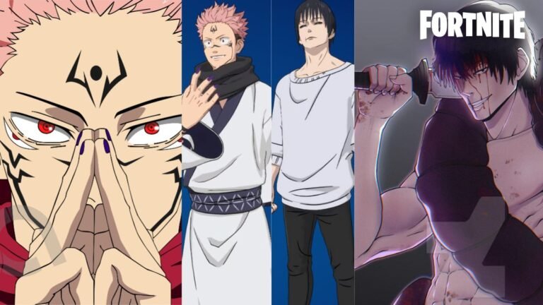 Toshi and Sukuna skins in Fortnite