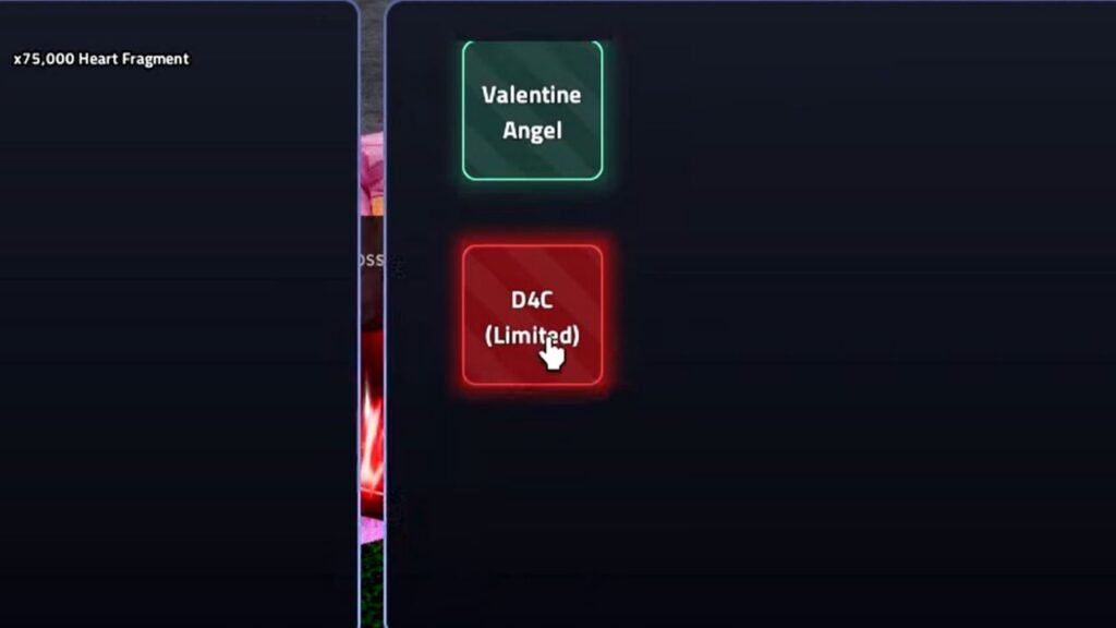 Option to buy D4C (Limited) in Verse Piece