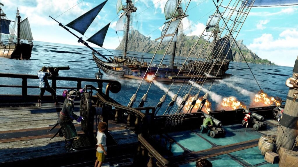 Ship combat in Like A Dragon Pirate Yakuza In Hawaii