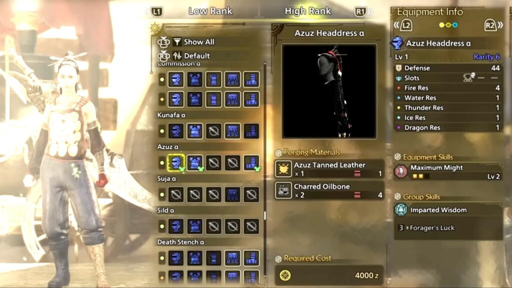 Azuz Set Monster Hunter Wilds