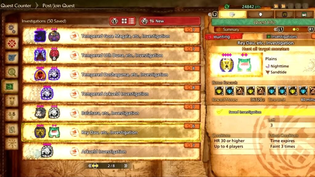 Best Investigations for Deco Farming in Monster Hunter Wilds