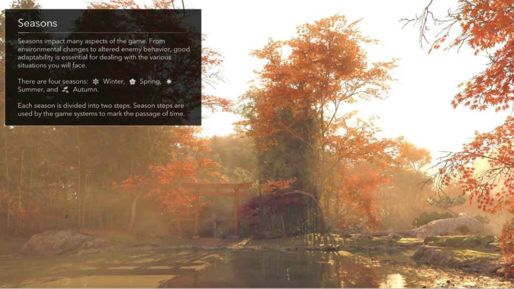 Changing seasons in AC Shadows