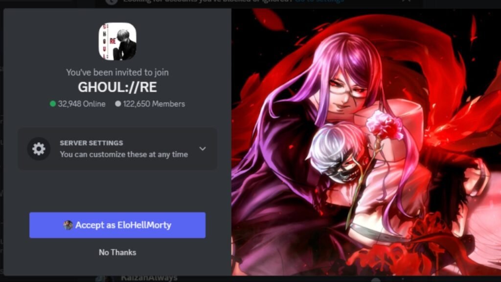 Joining GHOUL RE Discord server