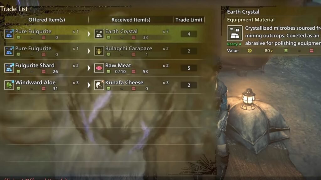 Nata becomes an item trader in Wilds