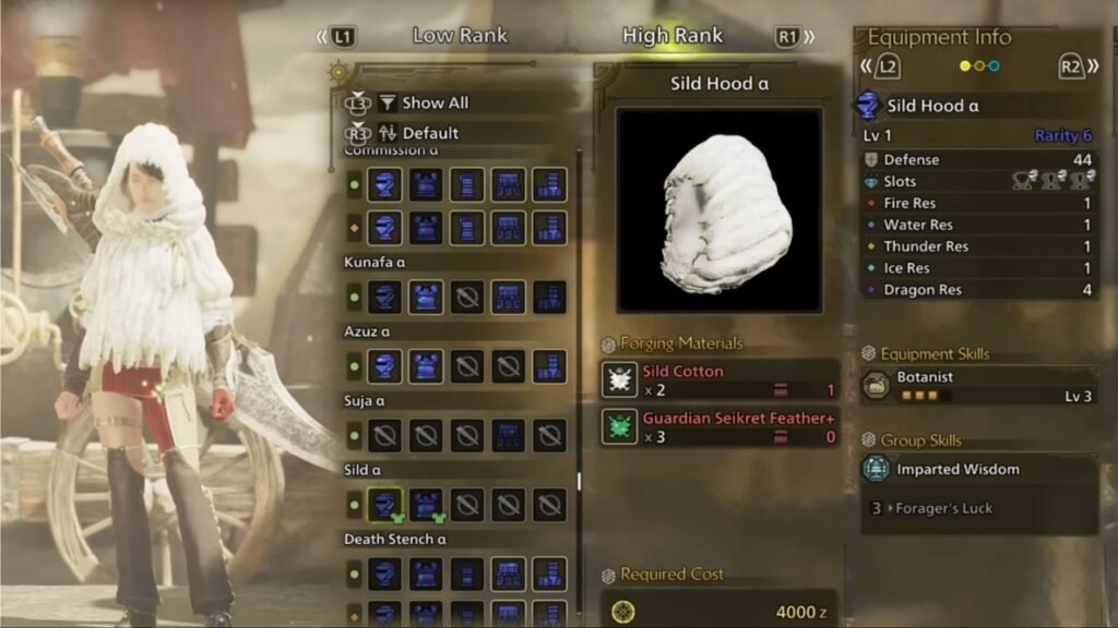 Sild Set Monster Hunter Wilds