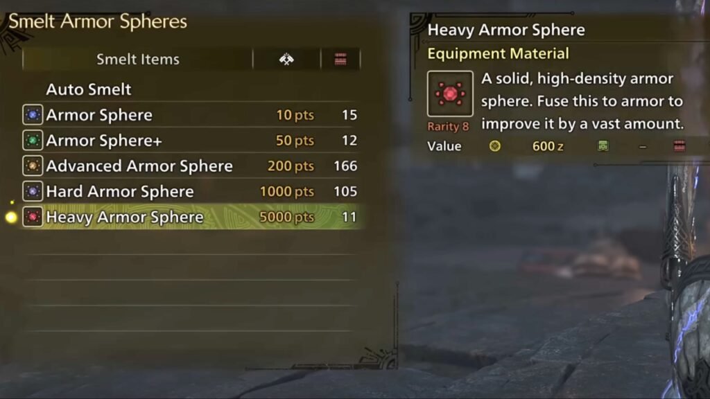 Smelt Armor Spheres in the Oilwell Basin