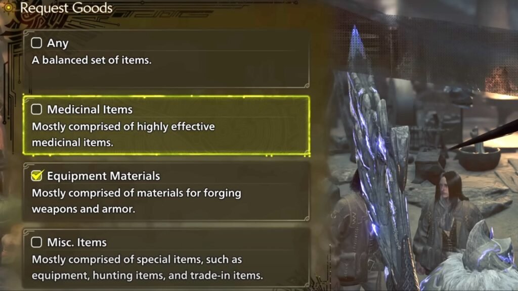Support Ship request goods in Wilds