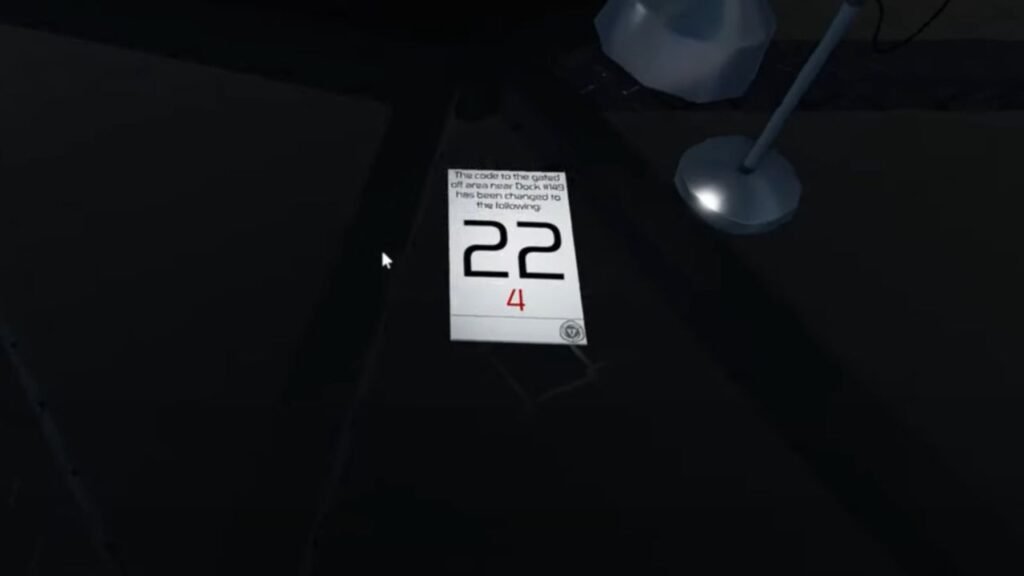 Code clue in Pressure for Roblox The Hunt event