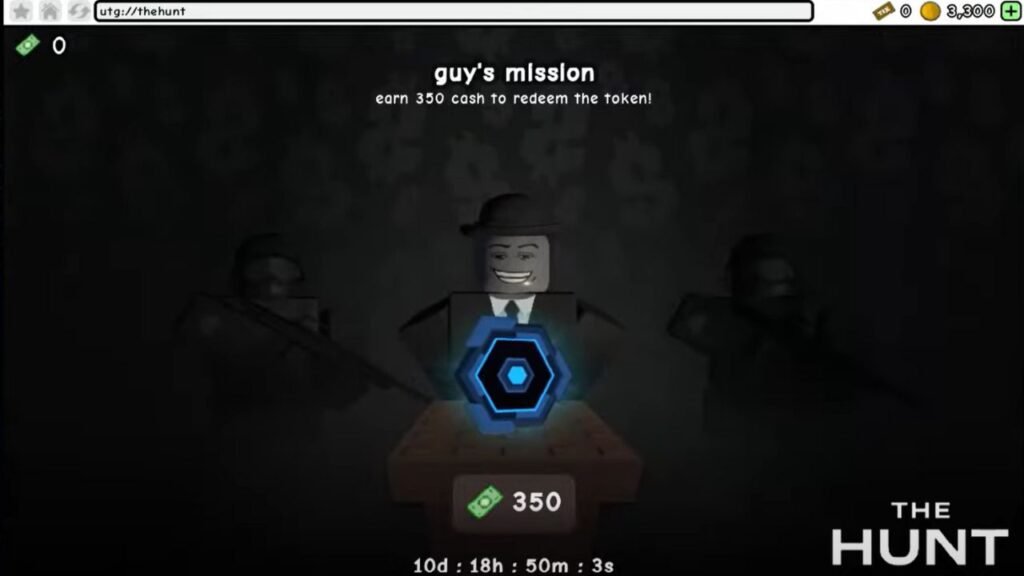 Task to get The Hunt token in Untitled Tag Game