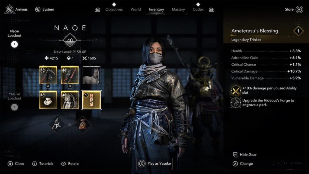 Assassin's Creed Shadows Transmog