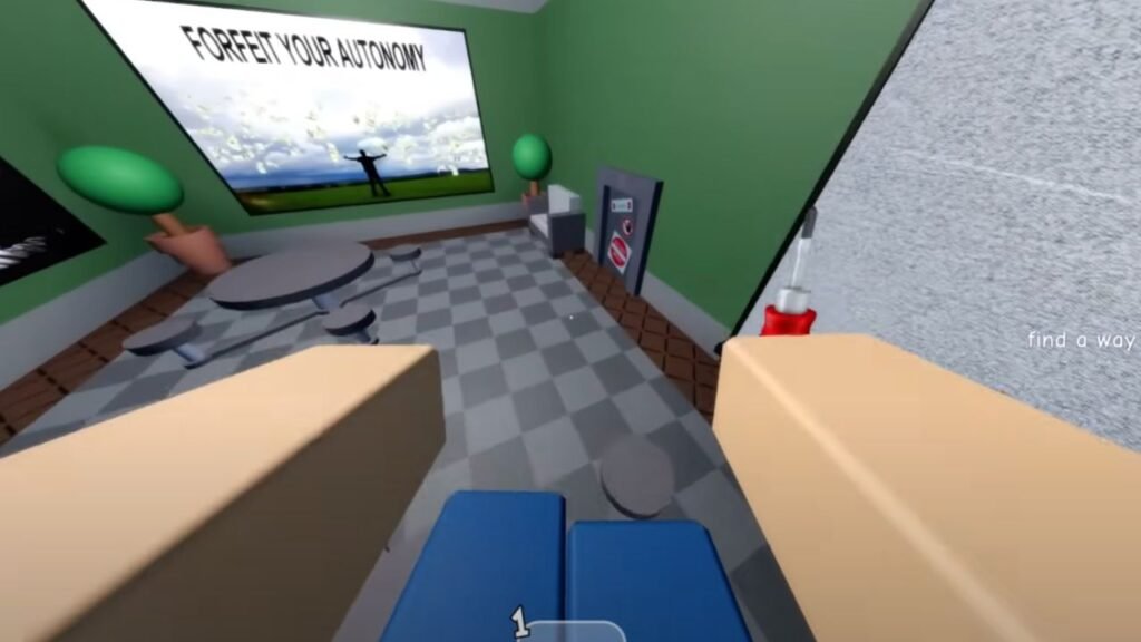 Open this vent with screwdriver to get out of prison in Untitled Tag Game The Hunt quest